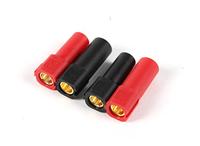 XT150 Connectors w/6mm Gold Connectors - Red & Black (1pair) [015000067]